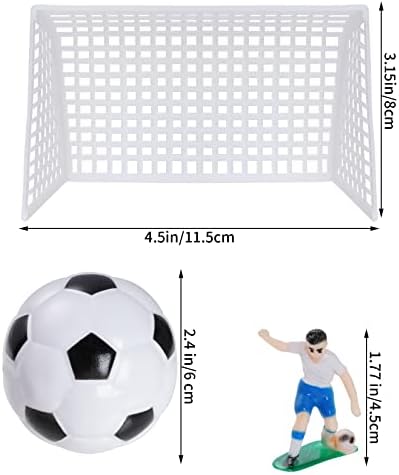 Soccer Cake Topper Decoration, Soccer Ball Soccer Player Cupcake Topper for Soccer Theme Birthday Party Sport Party for Boys