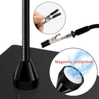 Magnetic Helping Hands, 2 Pack, 10.3 inch Flexible Gooseneck Arms with Alligator Clips, 360° Rotating Clips for Soldering, Jewelry Making, Crafts