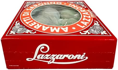 Lazzaroni Amaretti Di Saronno Biscotti Cookies from Italy 2.3 oz. (65g) Crispy Amaretto Biscuits - Macarons - Individually Wrapped - Classic Crunchy Biscottini - Christmas - Similar to Cantucci