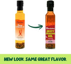 Benissimo Spicy Sriracha Infused Oil – Chili & Garlic Herb Oil, Vegan All Natural Cooking Oil for Stir Fry, Sautéing & Drizzling, Medium Heat, 8.45 fl oz