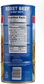 Roast Beef in Beef Broth in a Can, 12 oz., 4 Pack, 3lbs Total, 97% Fat Free