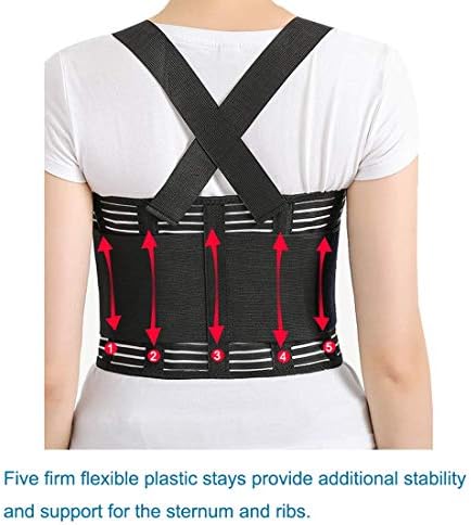 Solmyr Rib and Chest Support Brace, Broken Rib Brace, Breathable Rib Belt for Sore or Bruised Ribs Support, Sternum Injuries, Dislocated Ribs Protection, Pulled Muscle Pain(XL)
