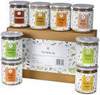 Loose Leaf Herbal Tea Set – 8 Premium Herbs - Up to 450 Cups - Ginger, Turmeric, Lemongrass, Moringa, Cinnamon, Orange Peel, Milk Thistle, Ashwagandha | Wellness Gift by Yogi's Gift®