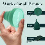SHORDY Menstrual Cups Sterilizer Case – Collapsible Silicone Microwave Steamer & Cleaner to Boil, Sterilize & Store Menstrual Cup, Period Cups & Discs – Compact, Reusable & Travel-Friendly