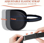 Funny 3D Zero Pressure Sleep Eye Mask for Men Women Side Sleeper, Adjustable Blackout Soft Breathable Eye Masks for Travel Nap Night Sleep, Humorous Gift Stocking Stuffers (Black)