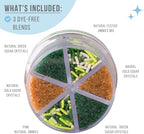 Sweets Indeed Dye Free St. Patricks Day Sprinkles, 6 Cell Sugar and Jimmies, No Artificial Dyes, Edible Sprinkle Mix Jimmies Perfect for Cake Decorations Baking Ice Cream Cookies Cupcake Topper (Shamrock)