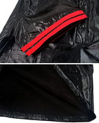 Panegy Men's Black Leather Tshirt Short Sleeve PVC Tunic & Sleeveless Tank Top M-XXL