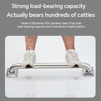 joyrain 500lb Capacity Stainless Steel Grab Bar - Heavy Duty Bathroom Safety Rail for Elderly, Anti-Slip Shower Handle, ADA Compliant (Peened, 12 inch)