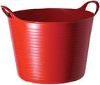Red Gorilla Medium Flexible Plastic Tub, Toy Storage, Laundry, Gardening & More, 26 Liter/6.8 Gallon, Red