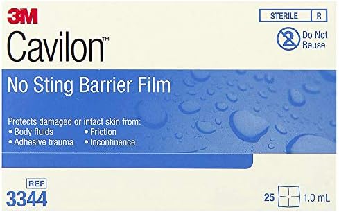 3M MCK33442100 - Barrier Film Cavilon 1.0 Ml Wipe, Sterile, Alcohol Free, No Sting