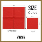Red Dinner Napkins Disposable Everyday 50 Pcs 2 Ply Red Napkins Disposable Paper Everyday For Parties & Party Supplies