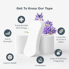 SleepHabits 45PC Breathing Strips, Non-Toxic 3rd Party Tested Nose Strips for Breathing | Nasal Strips for Snoring Solution | Extra Strength for Sensitive Skin | Nasal Strips for Sleeping, Lavender