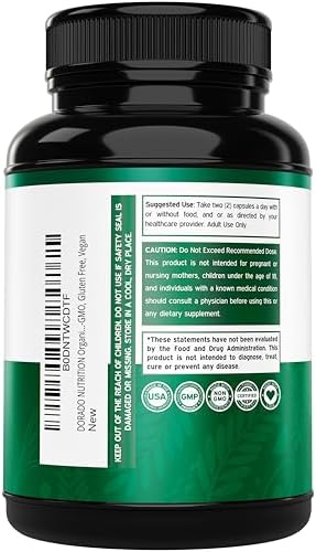 Organic Shatavari Capsules - 1,000mg Organic Shatavari Powder Per Serving (180 Capsules, 90 Day Supply) for Hormone Balance and Prolactin Production (Non-GMO, Gluten Free, Vegan Safe) - USA Made