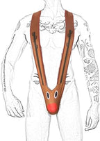 Evankin Christmas Gag Gift Men Novelty Funny Underwear with Bells Mankini Costume Sexy Bodysuit Strap Thong