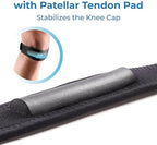 LP SUPPORT 760 Patella Strap for Knee Pain Relief – Adjustable Patellar Tendon Support Brace for Running, Basketball, Basketball, Tennis & Jumpers knee – One Size Fits All, for men & women (Azure, 1-Pack)