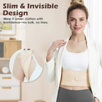 Posture Corrector for Women & Men, Full Back Brace Support with Adjustable Shoulder Straightener, Lower & Upper Back Pain Relief - Scoliosis, Hunchback, Spine Corrector (Beige, Medium)