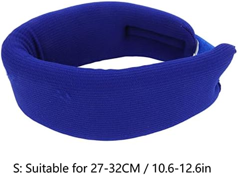 Universal Cervical Collar, Foam Neck Brace Adjustable Neck Cervical Support Brace for Neck Pain Pressure Soft Cervical Collar for Home Dark Blue (S)