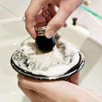 Healifty Stainless Steel Large Shaving Bowl with High Foot 11cm Metal Shaving Soap Cup Grooming