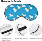 Westie Dogs Pattern Sleep Eye Mask Blindfold for Women Men Travel Work Meditation Yoga