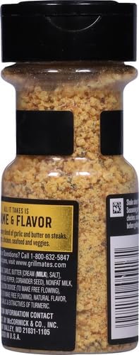 McCormick Grill Mates Garlic Butter Seasoning, 3.1 oz (Pack of 2)