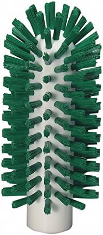 Vikan 5380-63-2 Stiff Tube Brush, Polyester, 2-19/32" x 6" OAL, Green