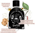 CIRCE Fiery Wall of Protection Spell Oil - for Security, Grounding & Boundaries- Add to Bath, Use in Rituals, Wear as Fragrance to Align w/Desires- Coconut Oil, Angelica Root & Black Pepper- 1/2oz