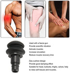AMONIDA Fascia Massage Gun Head, 18mm Silicone Gas Cushion Fascia Massager Replacement Head, for Head, Buttocks, Thighs, Calves, Flat Major Muscles