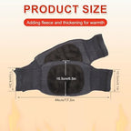 Elandy 1 Pair(2PCS) Unisex Adults Woolen Blend Winter Warming Knee Pads- Thciken Sponge Padding Sleeves Knee Brace Support Guards Protector(Grey)