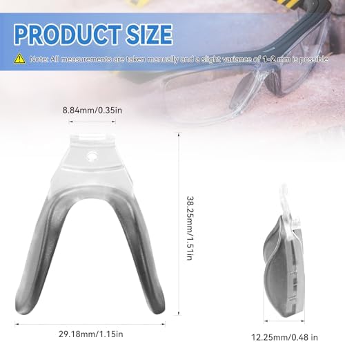 Replacement Nose Bridge for OG225S Standard 57-16-135, Safety Glasses Nose Piece, Eyeglass Nose Pad Replacement Part Safety Glasses Nose Piece Replacement, Nose Bridge Pads For Glasses