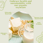 Organic Soybeans 7Lbs. Grown 100% in USA, Soy Beans Dry for Tofu and Soy Milk, Soybean Dry in Bulk, Identity Preserved (IP) Certified Organic