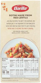 Barilla Red Lentil Rotini Pasta, 8.8 oz - Vegan, Gluten Free, Non GMO & Kosher - Made with Plant Based Protein