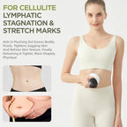 Lymphatic Drainage Massager & Anti-Cellulite Massage Tool, Body Contouring Device for Legs, Arms & Stomach, Supports Smoother Skin, with Gentle Warming & Vibration - W