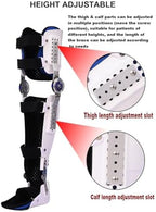 Adjustable ROM Hinged Knee Brace with Side Leg Stabilizers, Post Op Knee Support Orthosis Immobilizer for Women and Men Knee Pain Left Leg and Right Leg,Right