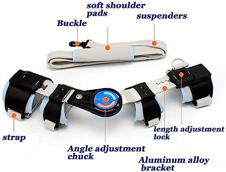 Hinged Elbow Brace ROM Support,Adjustable Elbow Splint Immobilizer, Stabilizer Splint Arm Injury Recovery Support,Shoulder Sling Stabilizer,Recovery Support After Surgery