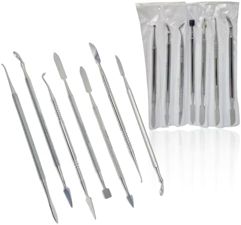CYNAMED Stainless Steel Spatula Wax & Clay Sculpting Tool Carver Set (7PK)