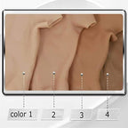 Fake Chest Muscles Costume - Realistic Male Chest Silicone Muscle Suit Simulation Skin for Cosplay Crossdresser,Dark