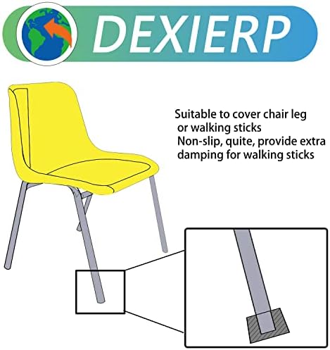Protection Force for 3/4" 19mm (Pack of 8) Round OD Tubing End Chair Leg Stick Ferrule Furniture Feet Rubber Cap Cup Pad Cover Floor Plug Protectors