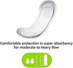Amazon Basics Maxi Pads For Periods- Thick, Super Absorbency, Unscented, 48 Count, 1 Pack