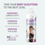 Absonic Cavitation Gel for Body Sculpting Machine - Conductive Gel for RF Radiofrequency, Ultrasonic Cavitation, Slimming Devices - Paraben-Free Body Contouring Gel, 1-Pack (8.5 oz)
