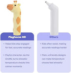 Playhouse MD Baby Thermometer for Kids – Digital Infrared No-Touch Forehead & Ear Thermometer, 3-in-1 Contactless Thermometer with Fever Indicator, Fever Buddy Giraffe