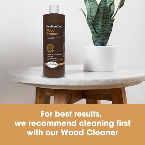Furniture Clinic Boiled Linseed Oil | 250ml / 8.5 Fl Oz | Refined Oil for Wood Furniture, Stone & Metal | Fast Drying Glossy Finish | Restore & Protect | for Tables, Cabinets, Handles, & More