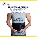 Brace Direct Plus Size Lower Back Brace - Lumbar Support for Sciatica, Herniated Discs, Spinal Stenosis, DDD, Chronic Back Pain, Post-Surgical Recovery - Breathable Adjustable Compression (Plus Size -