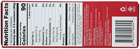 Olina's Bakehouse Cranberry & Pumpkin Seed Seeded Crisps, 5.3 Ounces (Pack Of 12)