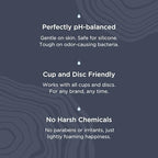 Saalt Menstrual Cup Wash Cleanser - Menstrual Disc Wash - pH Balanced - No Irritants or Harsh Chemicals - 4oz