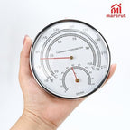 Steam Room Thermometer, Sauna Fahrenheit Temperature Gauge And Hygrometer Measure, 2in1 Dial Digital Hygrothermograph Humidity Thermostat Tool Accessories for Infrared Saunas Indoor Family Hotel, 4.8"