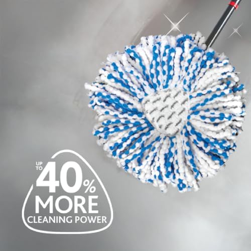 O-Cedar Genuine RinseClean Deep Clean Spin Mop Head Replacement (1-Pack) | 40% More Cleaning Power | Microfiber Refill | Machine Washable | Compatible with O-Cedar EasyWring RinseClean Spin Mop System