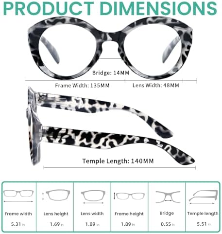 Eyekepper 12 Pack Reading Glasses for Women Ladies Readers