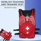 Anti Choking Obstruction Trainer Vest - Heimlik Practice Training Model Education for Nurse & Student First Aid Teaching Accessories,Blue-Children