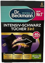 Dr. Beckmann Intensive black cloths, for intense black and smooth fibres, 6 cloths