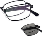 Folding Reading Glasses Photochromic Sunglasses Progressive Multifocus Readers For Men Women Presbyopic Lightweight